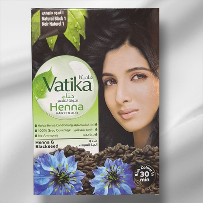 ቫቲካ ሄና ሕብሪ ጸጉሪ 1 ተፈጥሮኣዊ ጸሊም 60g