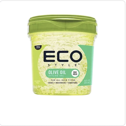 ኢኮ ስታይል ዘይቲ ኣውሊዕ ጸጉሪ ቅዲ ጀል፣ 16 ኦንስ፣ ሞይስቸራይዚንግ