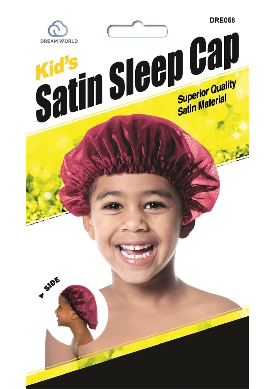 Dream World Kid-Sleep Cap Satin Black